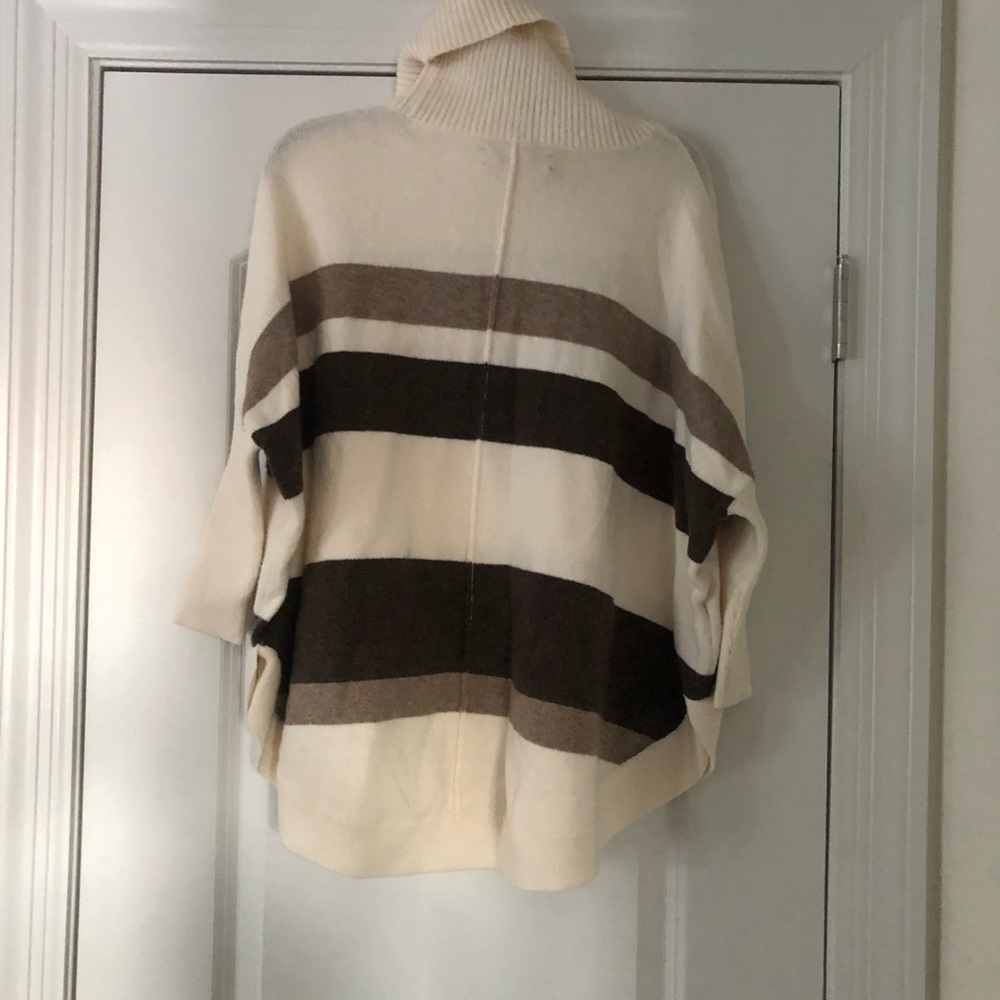 LOFT Striped Shirttail Sweater - Picture 3 of 6